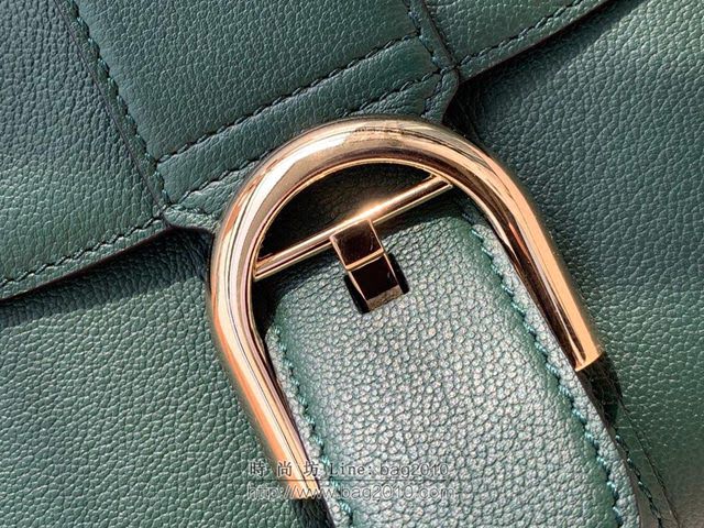 DELVAUX女包 春夏新款 Brillant系列手袋 進口牛皮 德爾沃女手提包 Dv0020 翡翠綠 Delvaux單肩斜挎包  fcs1357